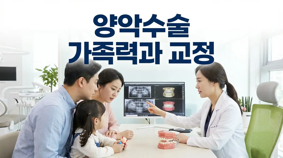 가족 중에 양악수술 한 분이 있는데… 우리 아이 교정, 지금 해도 될까요?