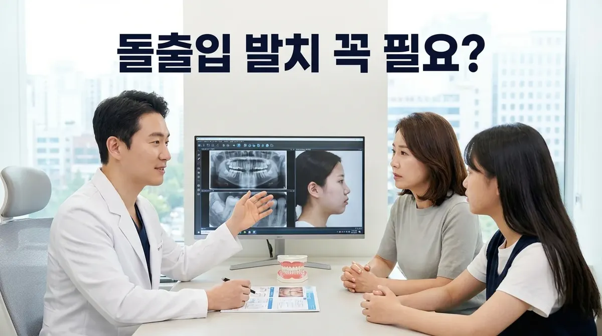 돌출입 교정, 생니 꼭 뽑아야 하나요? 발치 안 하면 효과 없을까 봐 걱정돼요