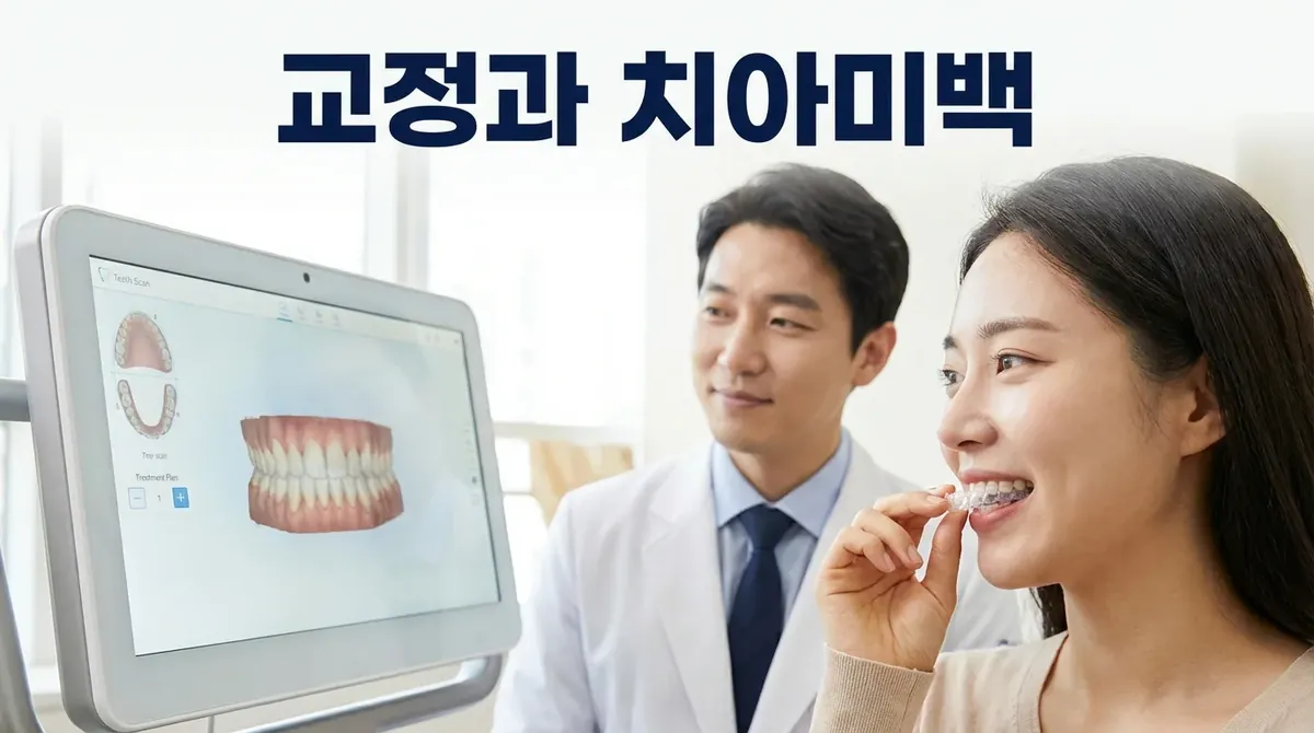 투명교정과 치아미백 함께 하면 좋은 이유