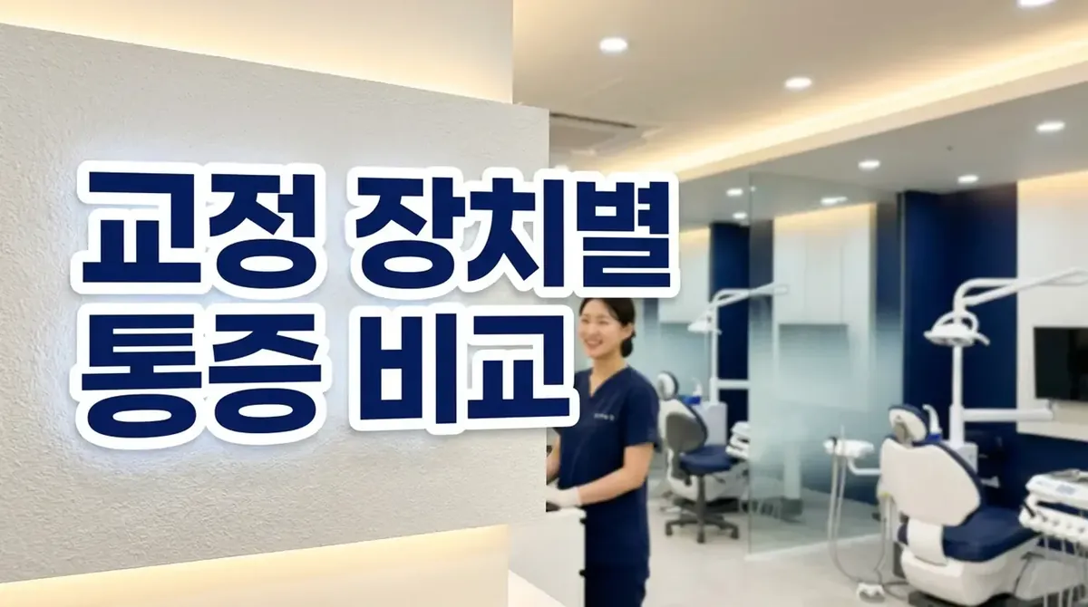 교정 장치별 통증, 어떤 게 덜 아플까? | 교정전문의 비교