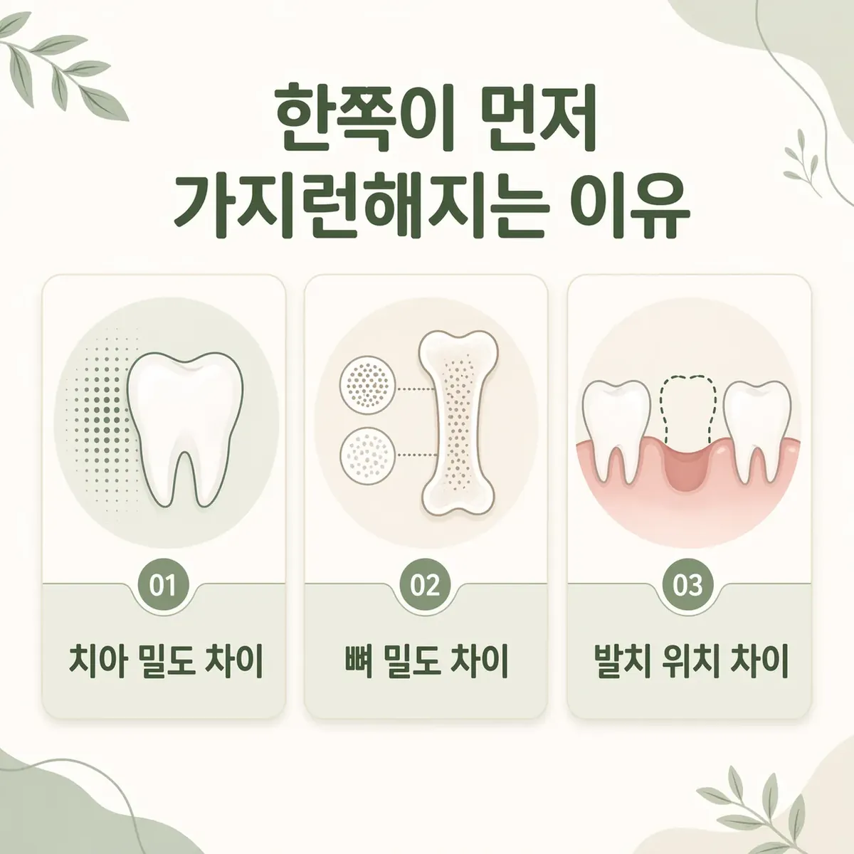 한쪽 먼저 이유
