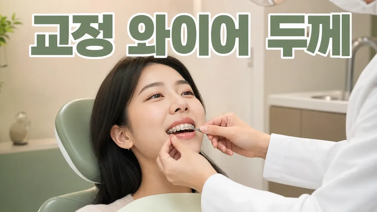 교정 와이어 두께, 왜 점점 두꺼워질까요?